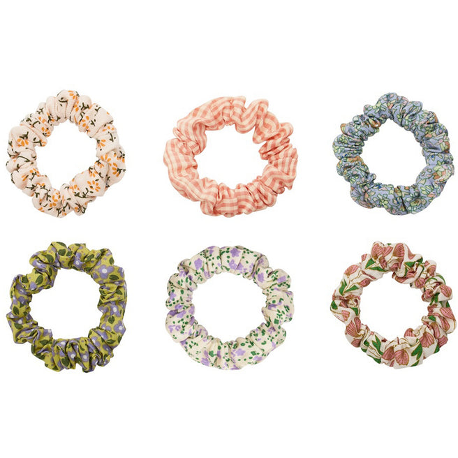 mimi & lula haarelastiekjes spring floral scrunchies - 6st | 182029-23