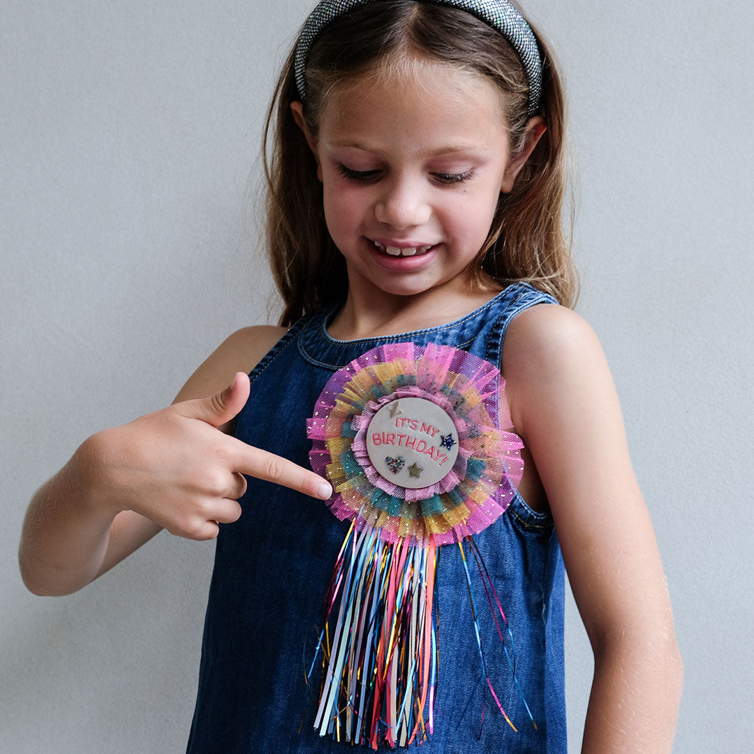mimi & lula verjaardagsbadge diva wow - bright multi | 172067-38 | 2