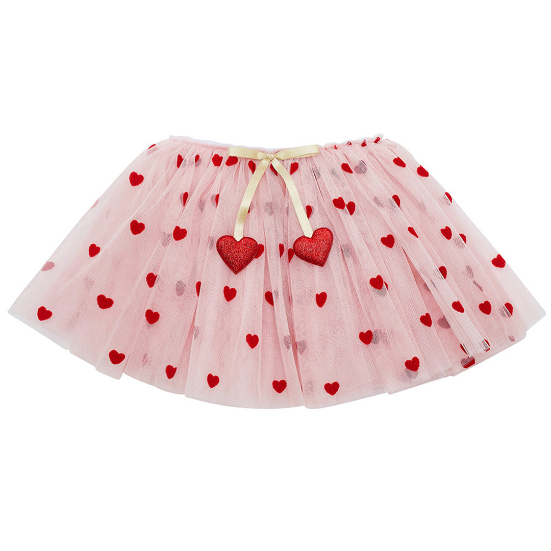 mimi & lula verkleedrok heart - pink multi | 185002-27 | 1