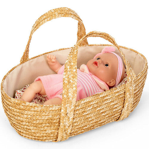 mini mommy poppenreiswieg mozes met dekbed - 35 cm    | 184139 | 3