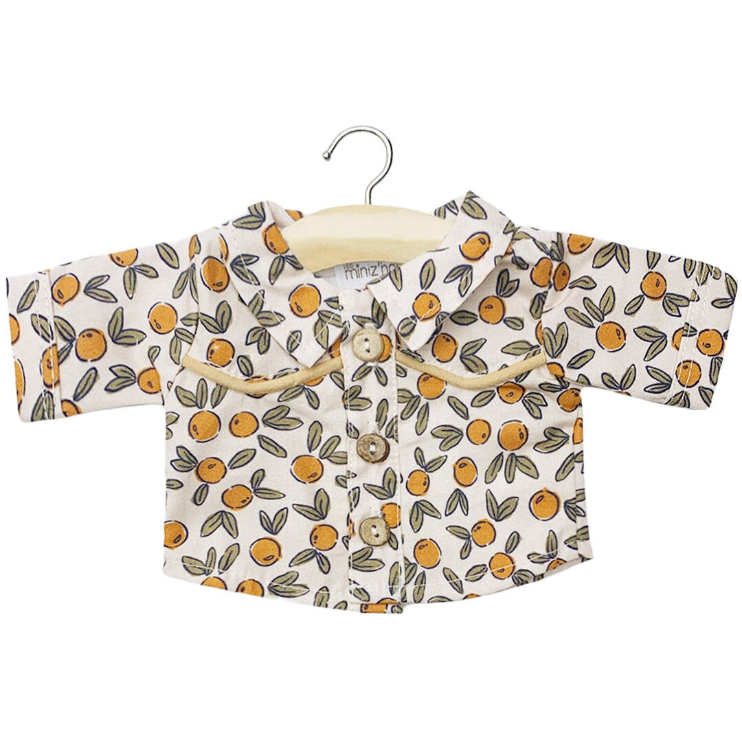 minikane poppenblouse western - fleurs d'oranger - 34 cm | CG.14.1124 | 0