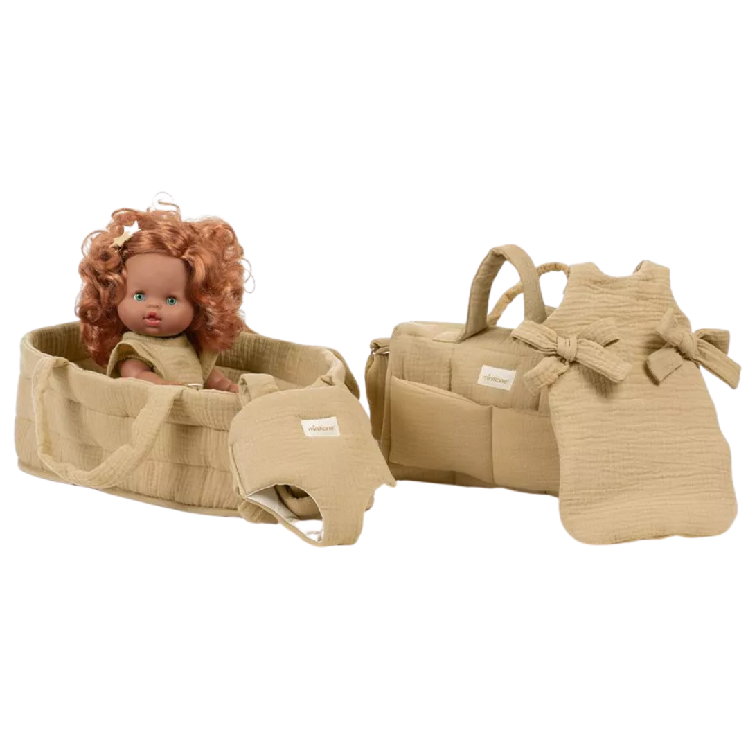 minikane poppenreiswieg latte - 36 cm | CAC.50.032 | 1