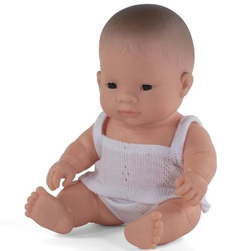 miniland babypop aziatisch met ondergoed meisje - 21 cm | 8231126 | 0