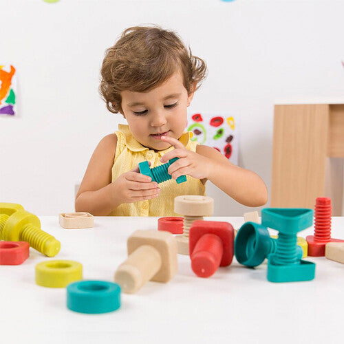 miniland knutselset bouten en moeren - 24 st   | 8232255 | 2