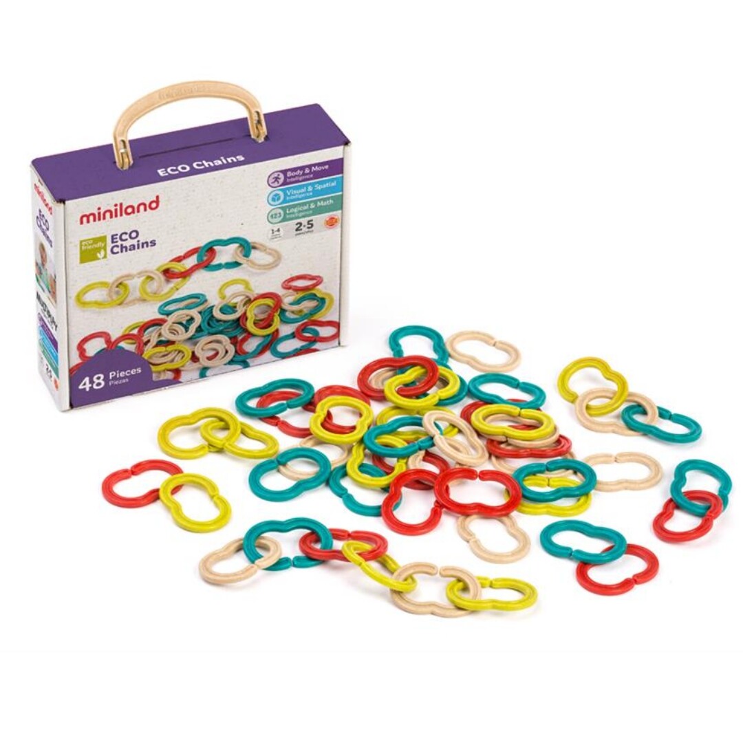 miniland mijn eerste ketting eco chains - 48st | 8232251 | 0