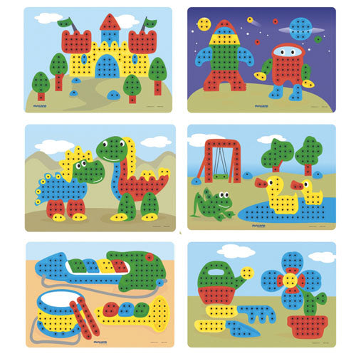miniland mozaïekpuzzels - 6st | 8231804 | 2