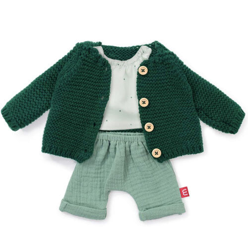 miniland poppenkledingset groen - 38 cm | 8231565 | 0