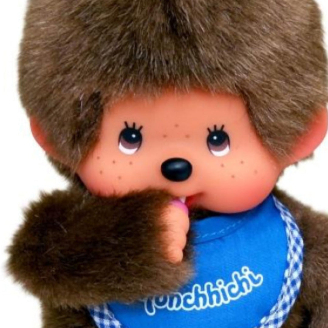 monchhichi pop jongen met slab - blauw - 20 cm | MI255040 | 1