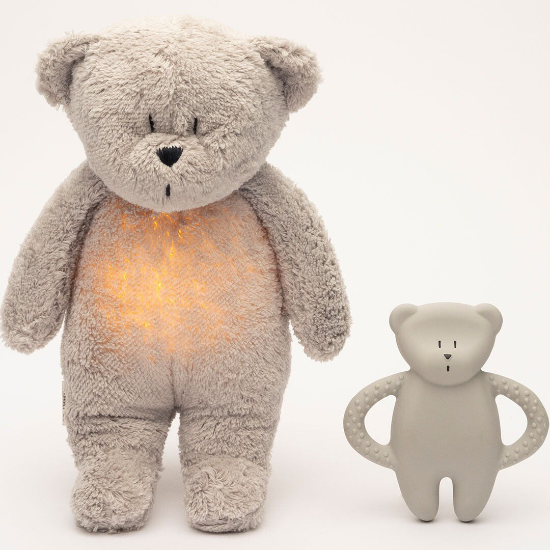 moonie bijtring bear - gray natur | T-BGR | 2