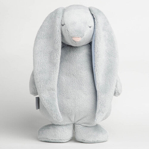 moonie knuffelkonijn met nachtlamp en geluid - silver - 28 cm | MOO1005 | 7