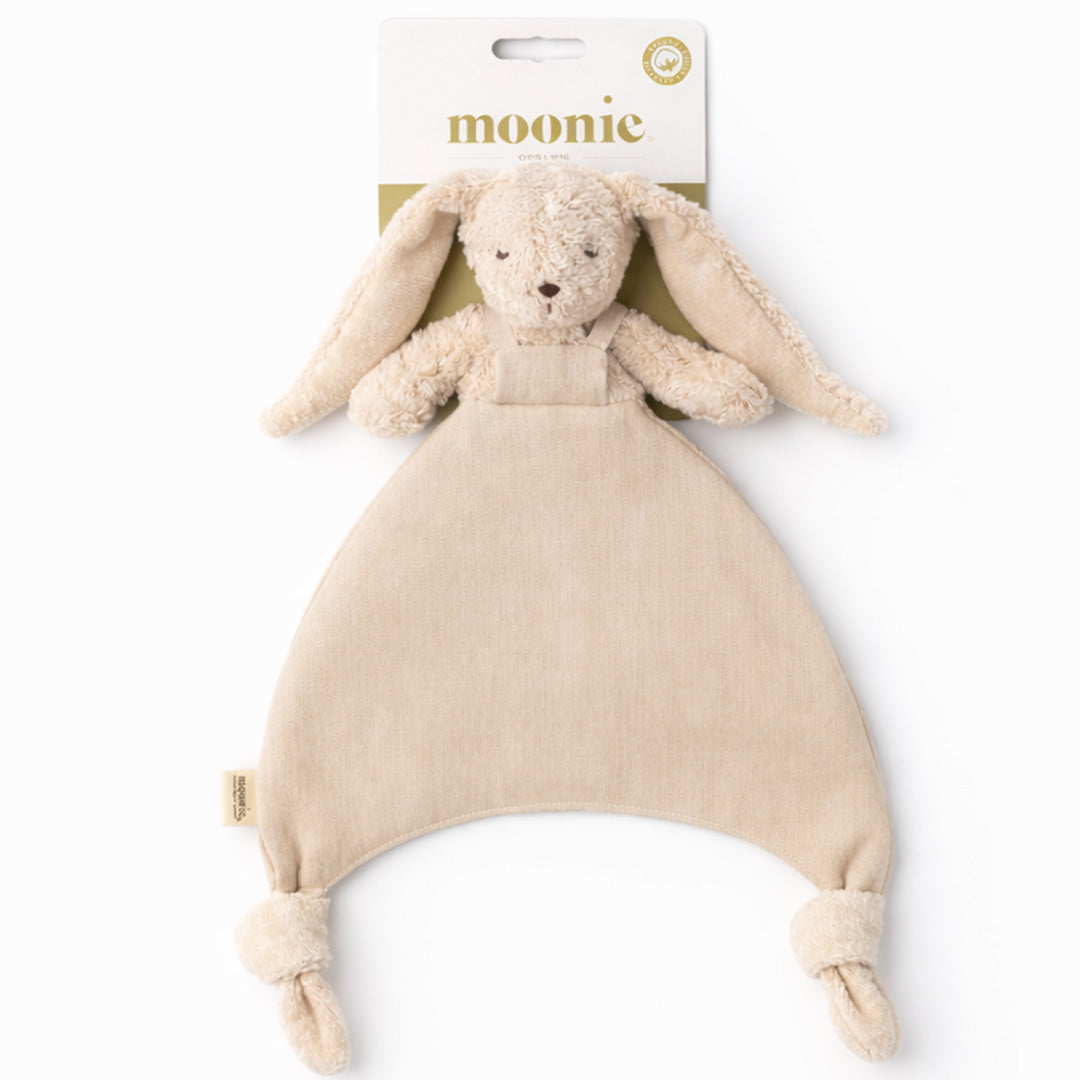 moonie knuffeldoekje konijn doudou - sand - 25 cm | DB-SA | 1