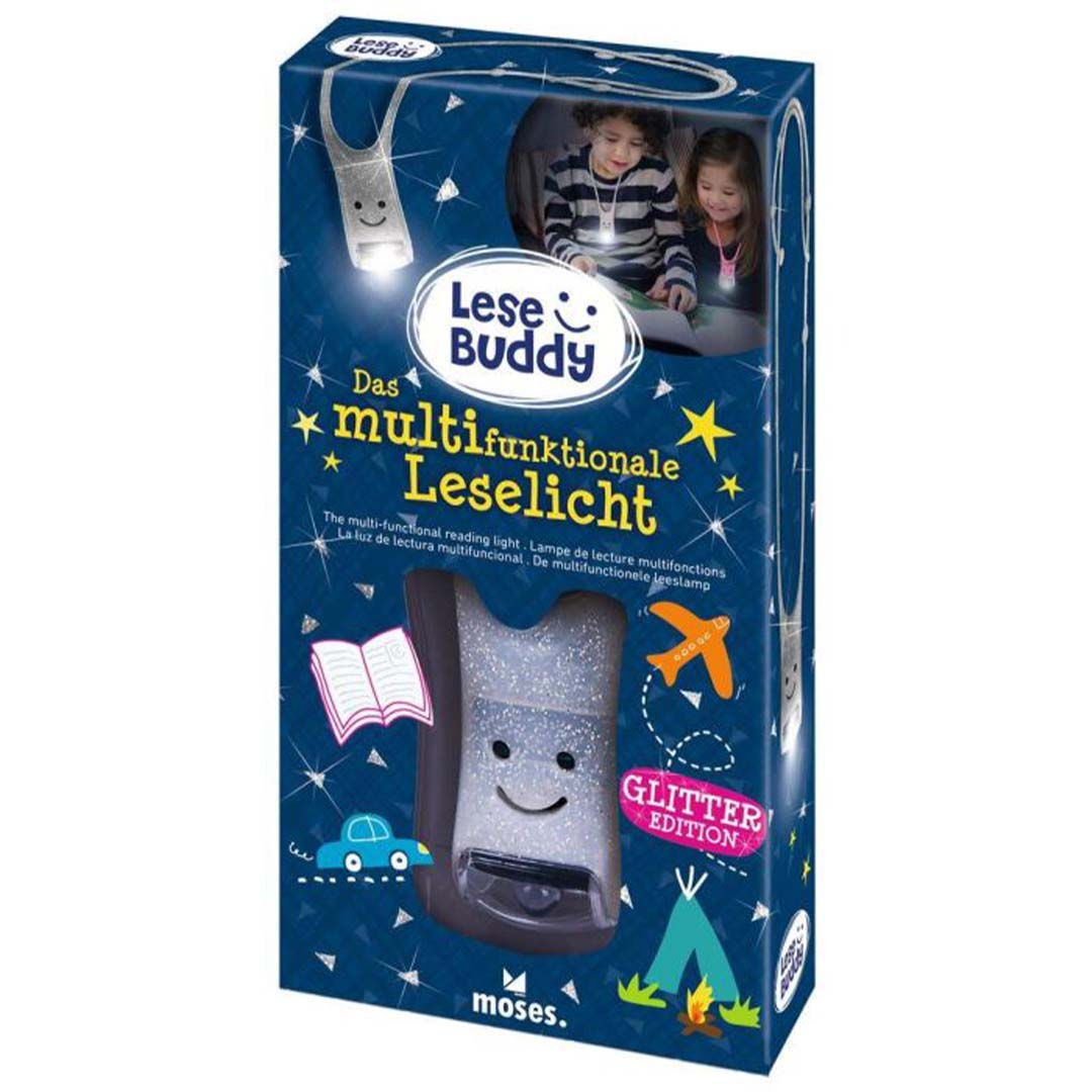 moses. leeslampje - zilver glitter | MOS-26244 | 2