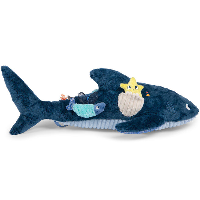 moulin roty activiteitenknuffel haai - 58 cm | 676076 | 0