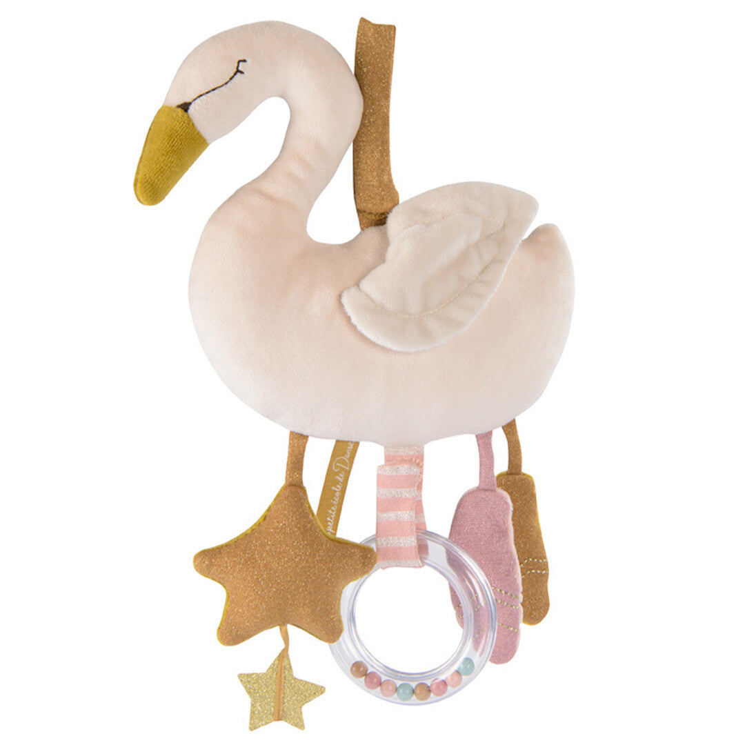 moulin roty activiteitenknuffel hanger zwaan la petite école de danse - 32 cm | 667081 | 4