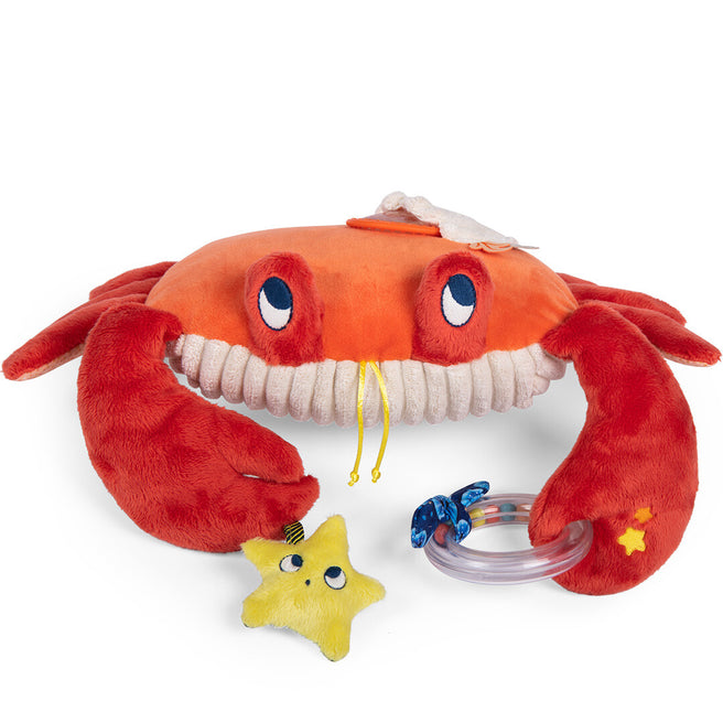 moulin roty activiteitenknuffel krab - 34 cm | 676077 | 0