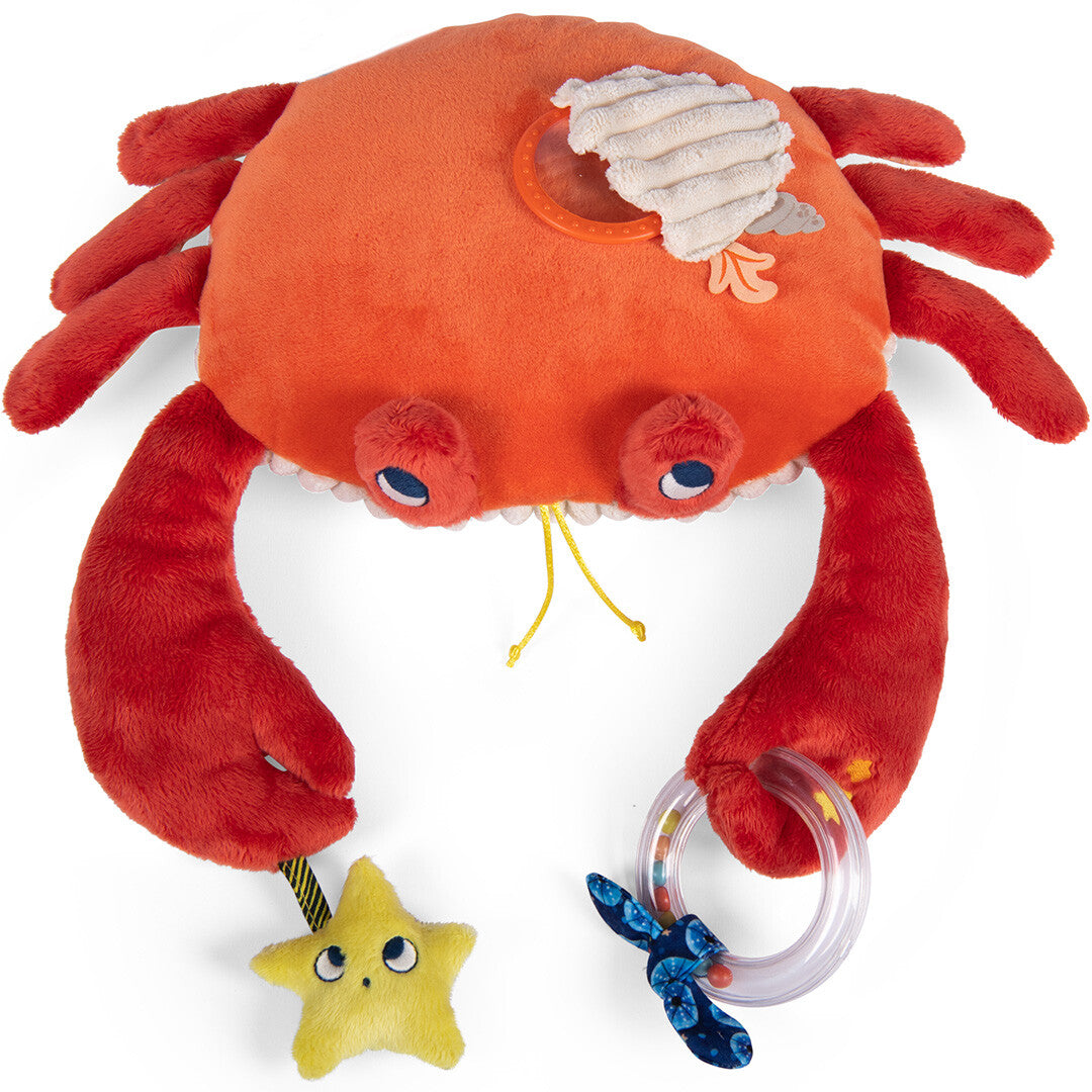 moulin roty activiteitenknuffel krab - 34 cm | 676077 | 1