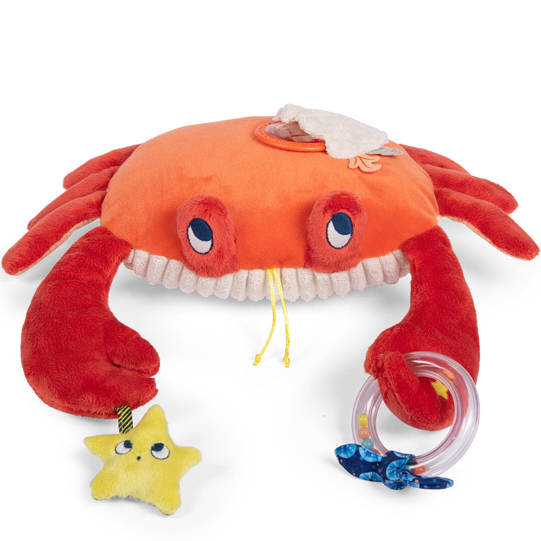 moulin roty activiteitenknuffel krab - 34 cm | 676077 | 3