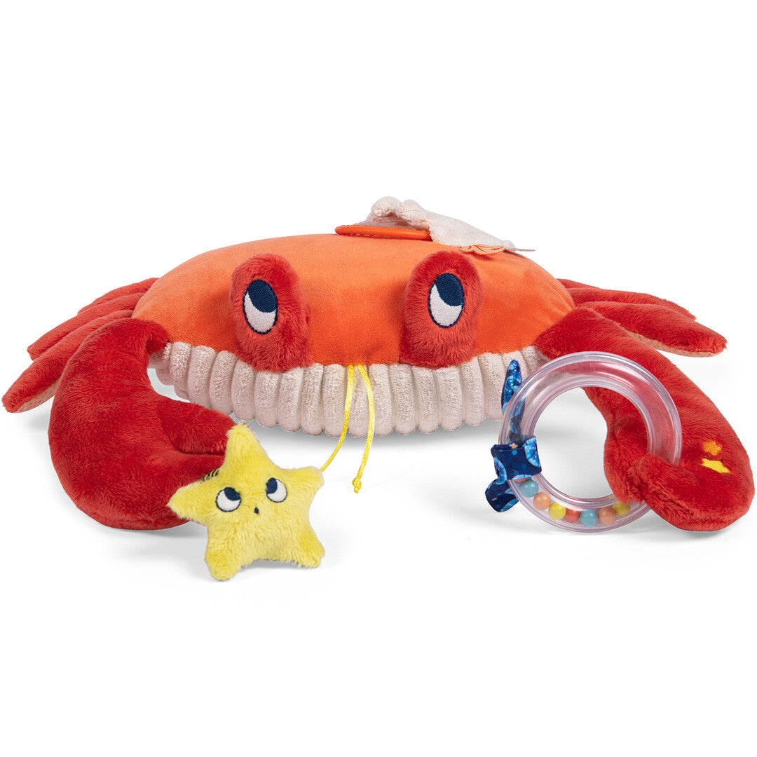 moulin roty activiteitenknuffel krab - 34 cm | 676077 | 4