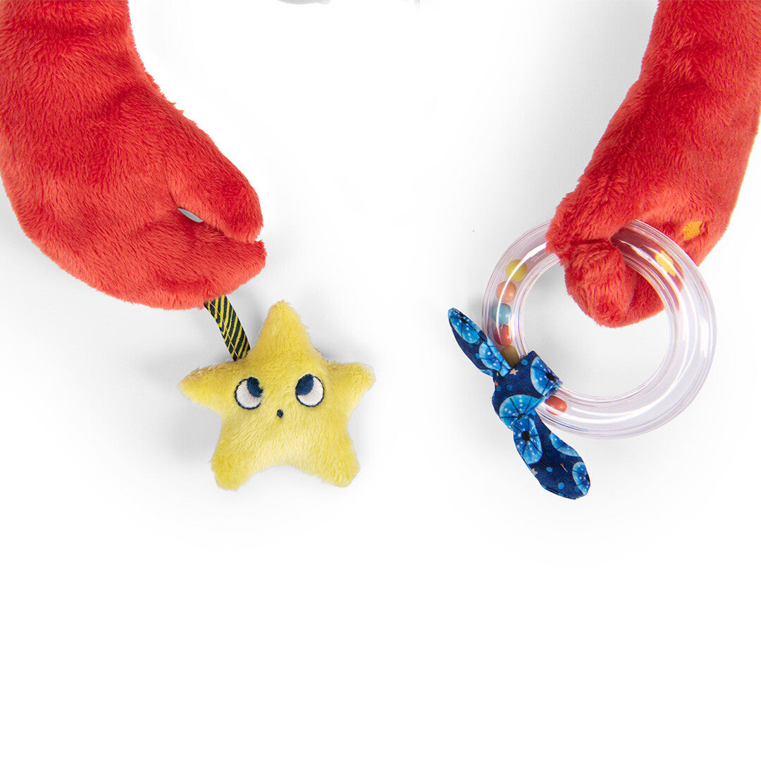 moulin roty activiteitenknuffel krab - 34 cm | 676077 | 5