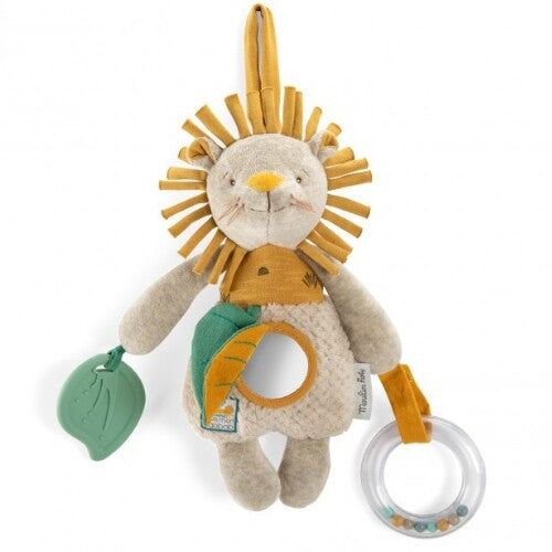 moulin roty activiteitenknuffel leeuw - 30 cm | 669078 | 0