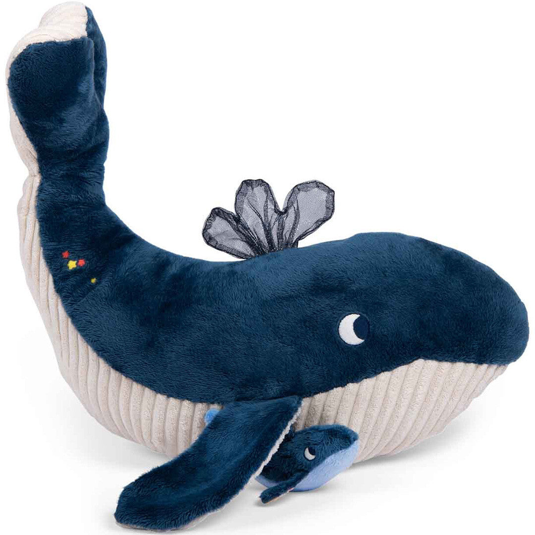 moulin roty activiteitenknuffel walvis - 54 cm | 676075 | 3