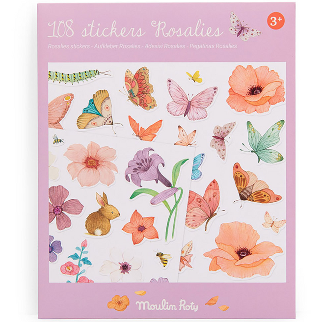 moulin roty herbruikbare stickers les rosalies - 108st | 710187 | 0