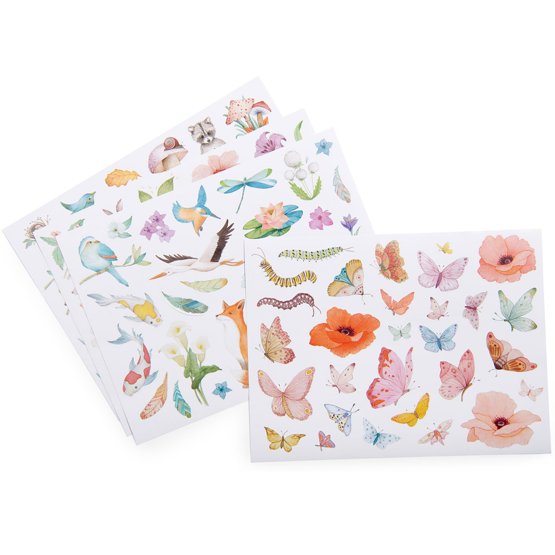 moulin roty herbruikbare stickers les rosalies - 108st | 710187 | 1