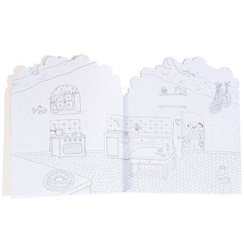 moulin roty kleurboek met stickers la grande famille | 632626 | 1