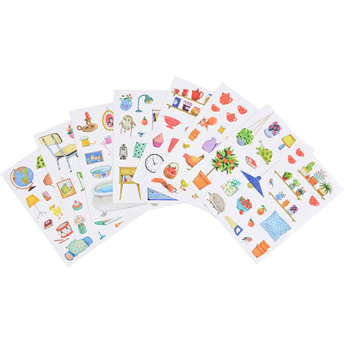 moulin roty kleurboek met stickers la grande famille | 632626 | 2