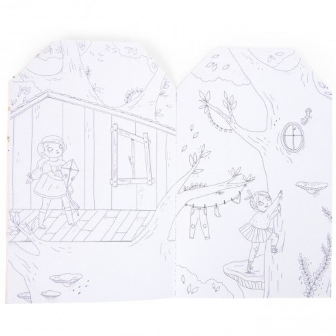 moulin roty kleurboek met stickers les parisiennes  | 642576 | 2