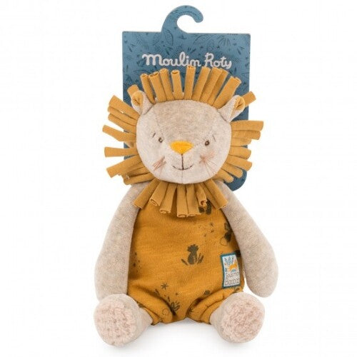 moulin roty knuffelleeuw met muziek - 28 cm | 669041 | 1