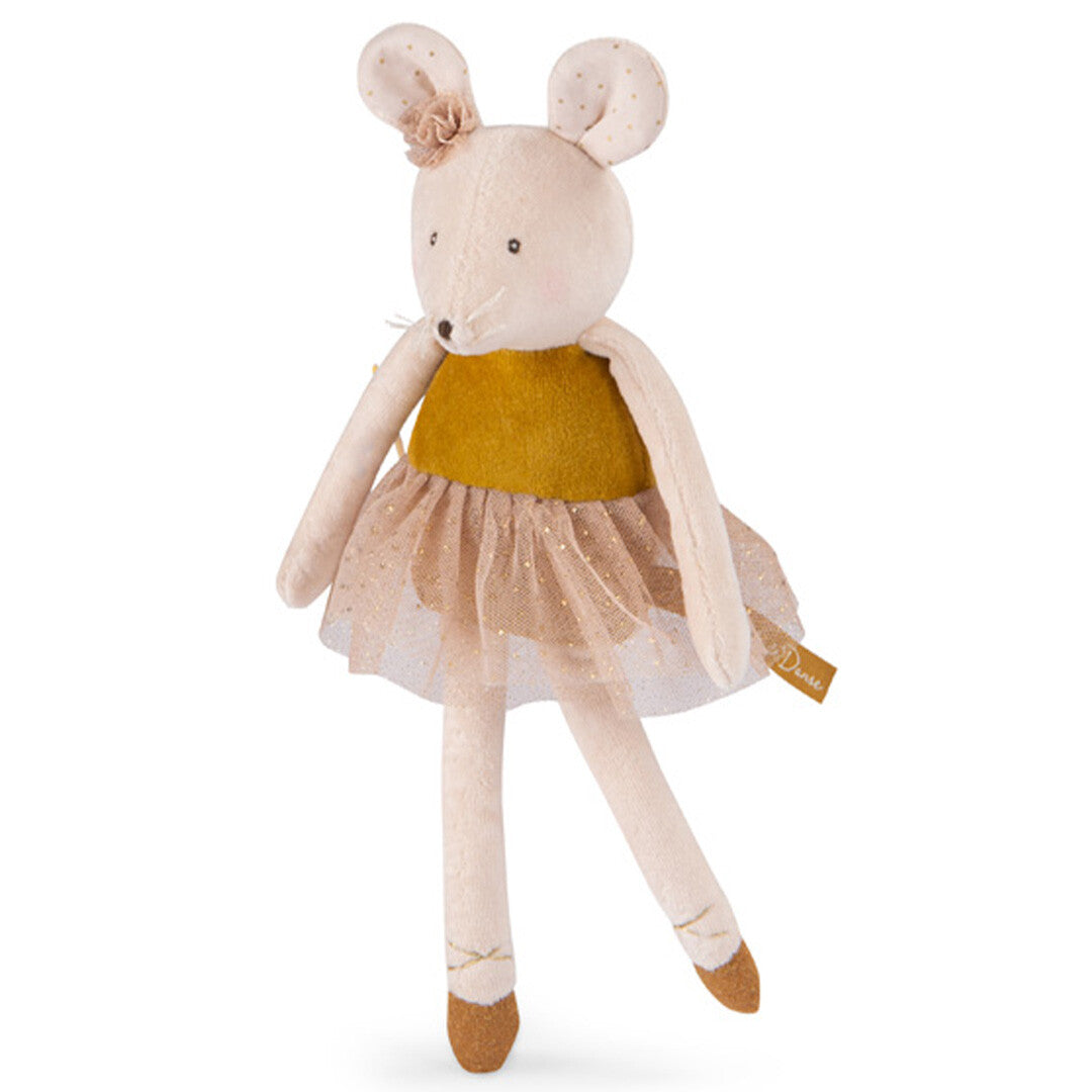 moulin roty knuffelmuis la petite école de danse - goud - 31 cm | 667029 | 3