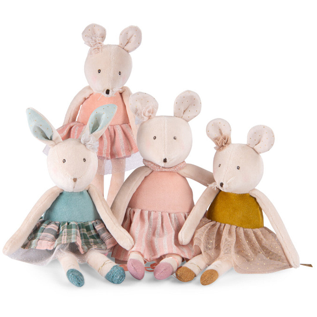 moulin roty knuffelmuis la petite école de danse - goud - 31 cm | 667029 | 5