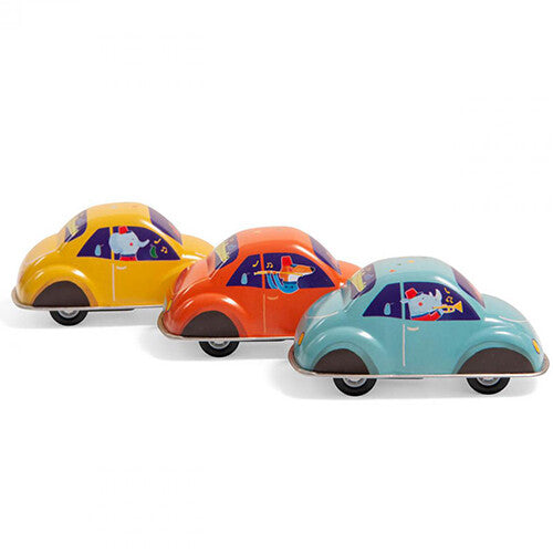 moulin roty pull-back auto fanfare - assorti  | 720396 | 0