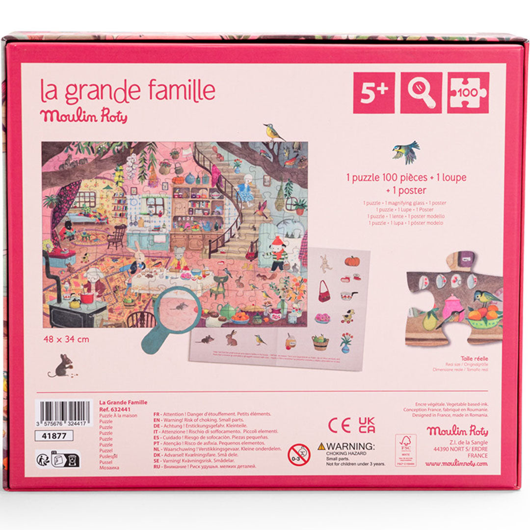 moulin roty puzzel in het huis - la grande famille - 100st | 632441 | 3
