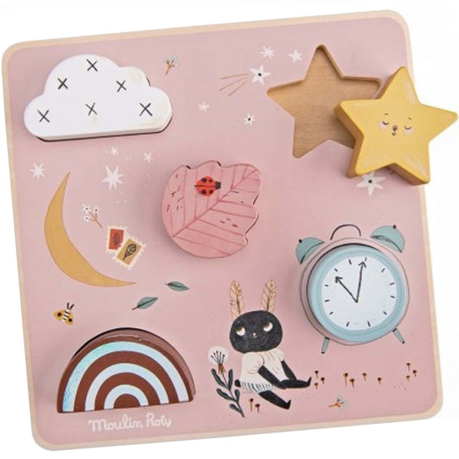 moulin roty sensorische puzzel après la pluie - 5st | 715125 | 0