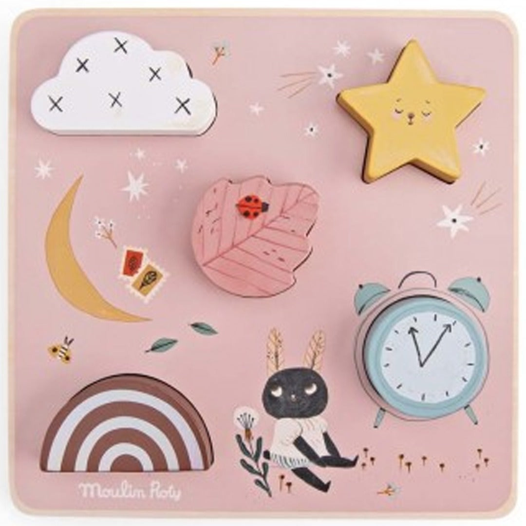 moulin roty sensorische puzzel après la pluie - 5st | 715125 | 3