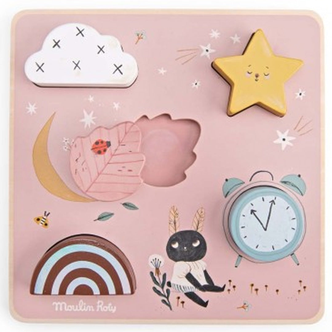 moulin roty sensorische puzzel après la pluie - 5st | 715125 | 4