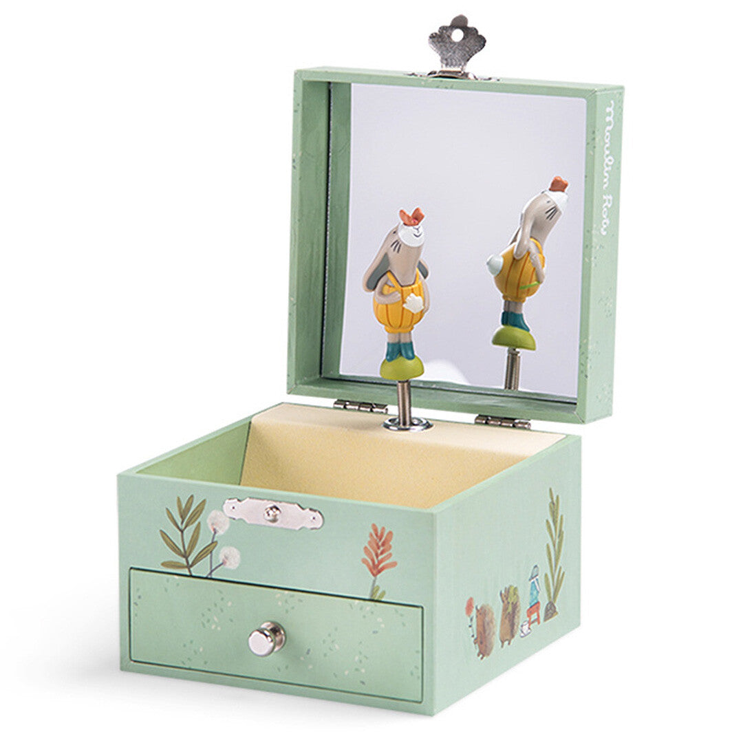 moulin roty sieradendoosje met muziek trois petits lapins | 678106 | 0