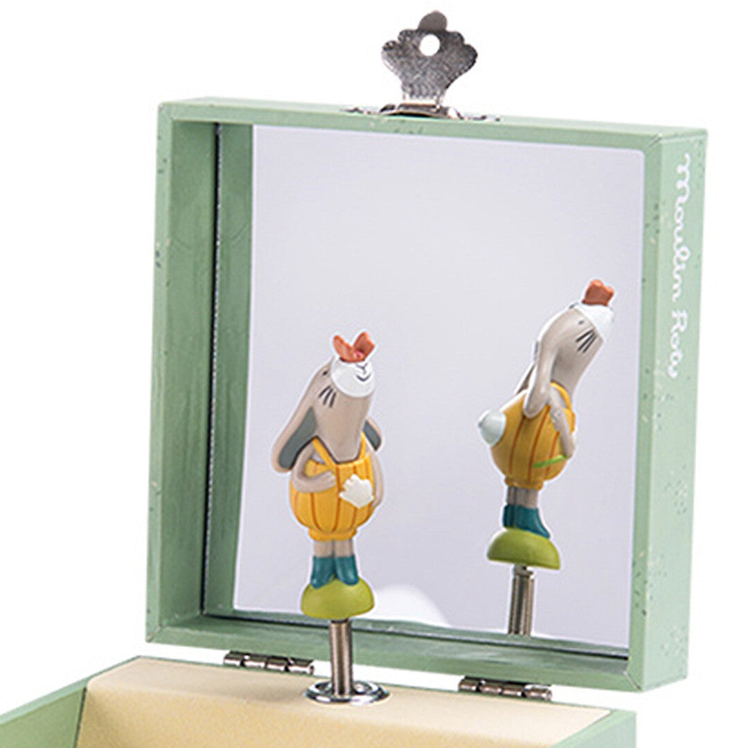 moulin roty sieradendoosje met muziek trois petits lapins | 678106 | 2
