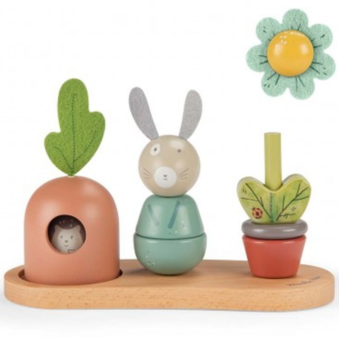 moulin roty stapeltorens trois petits lapins | 678111 | 3