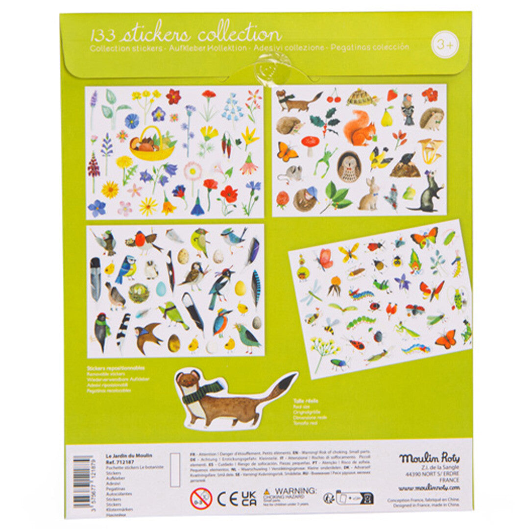 moulin roty stickerset de botanicus - 133st | 712187 | 3