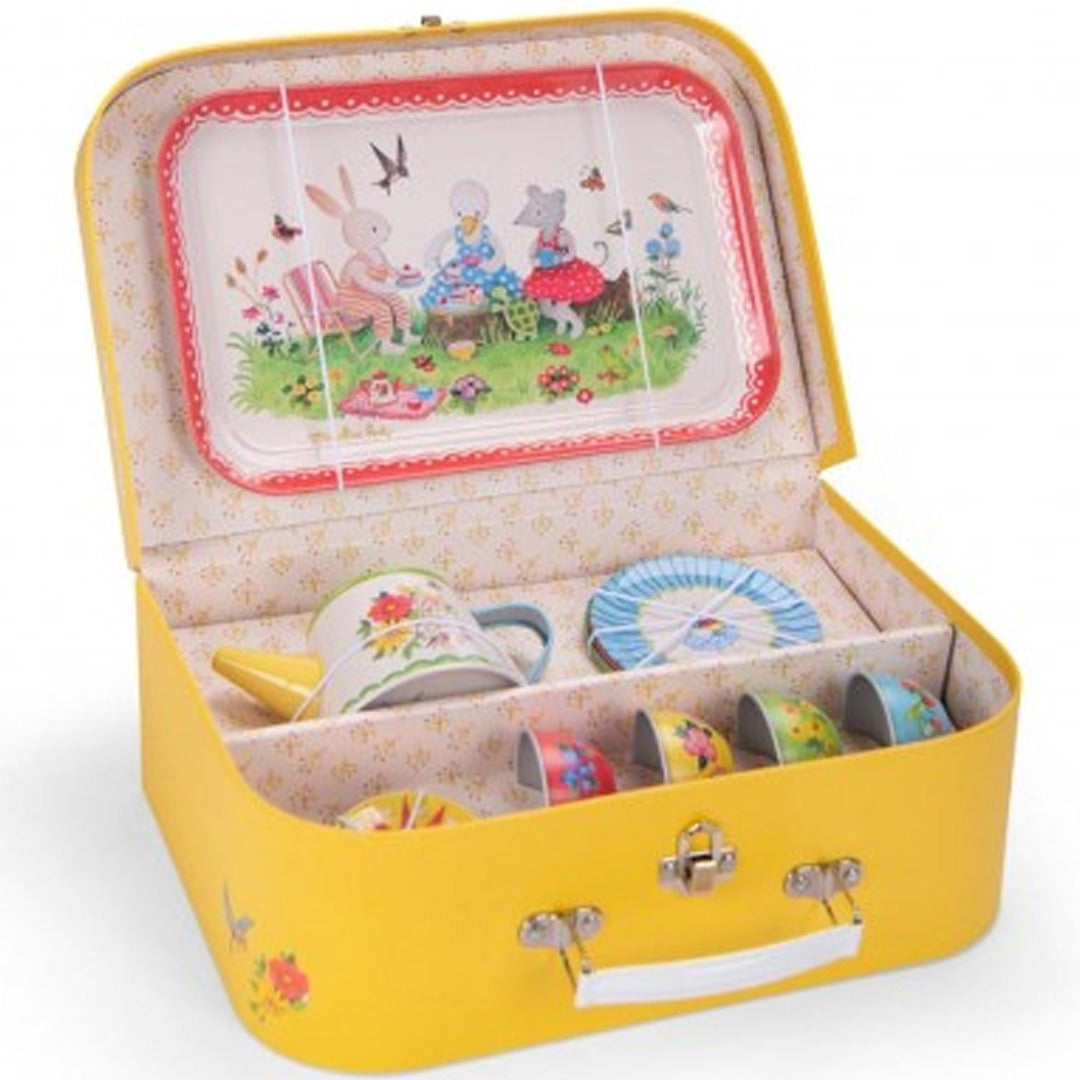 moulin roty theeservies met koffer la grande famille | 632283 | 0