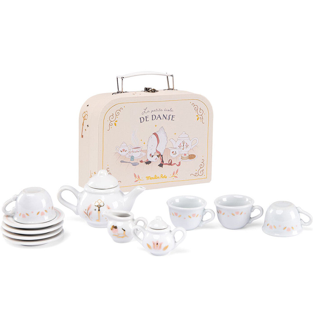 moulin roty theeservies met koffer la petite école de danse | 667152 | 0