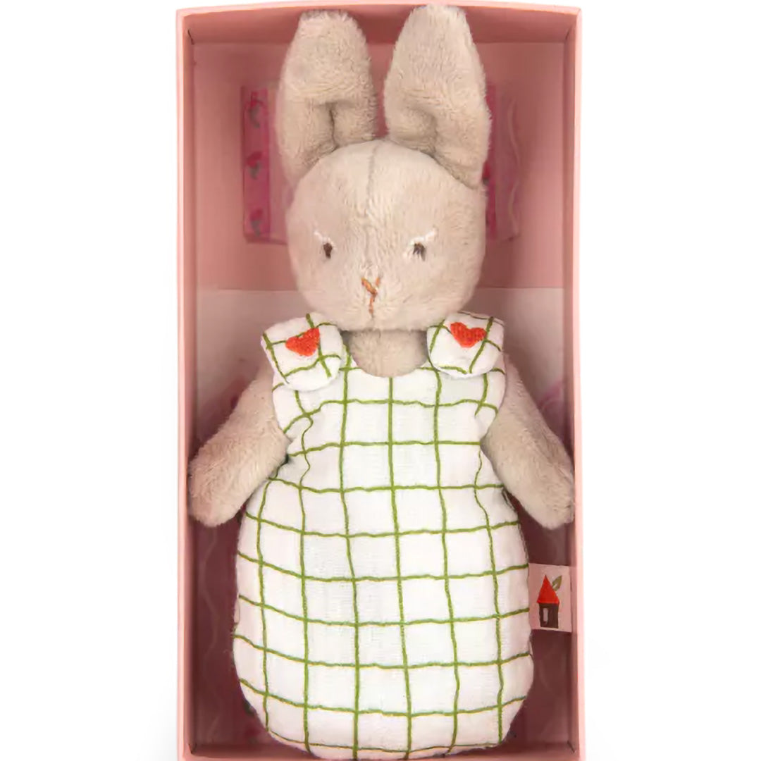 moulin roty knuffelkonijn les minouchkas - baby nine - 16 cm | 681032 | 3