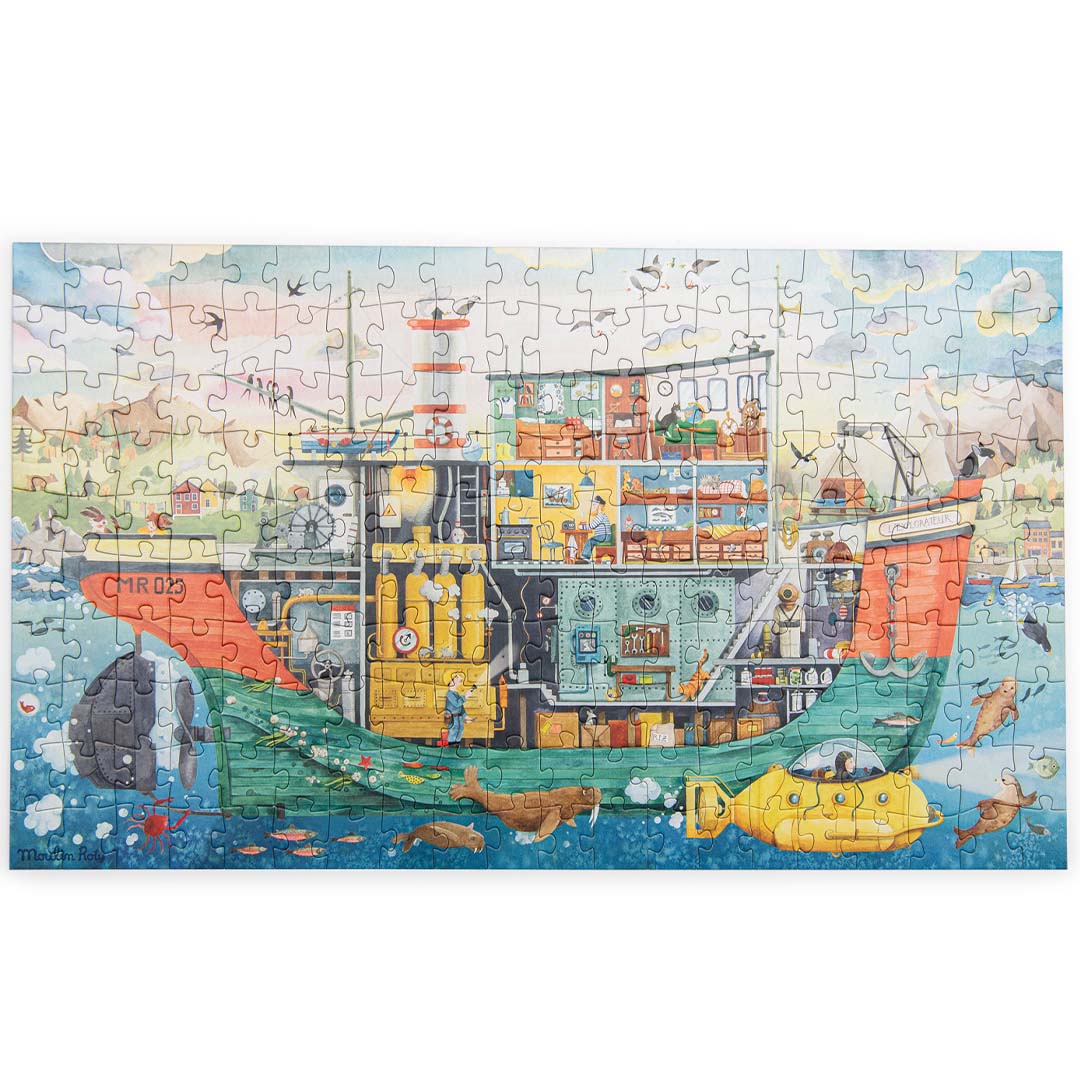 moulin roty puzzel le jardin du moulin - boot - 200st | 712446 | 2