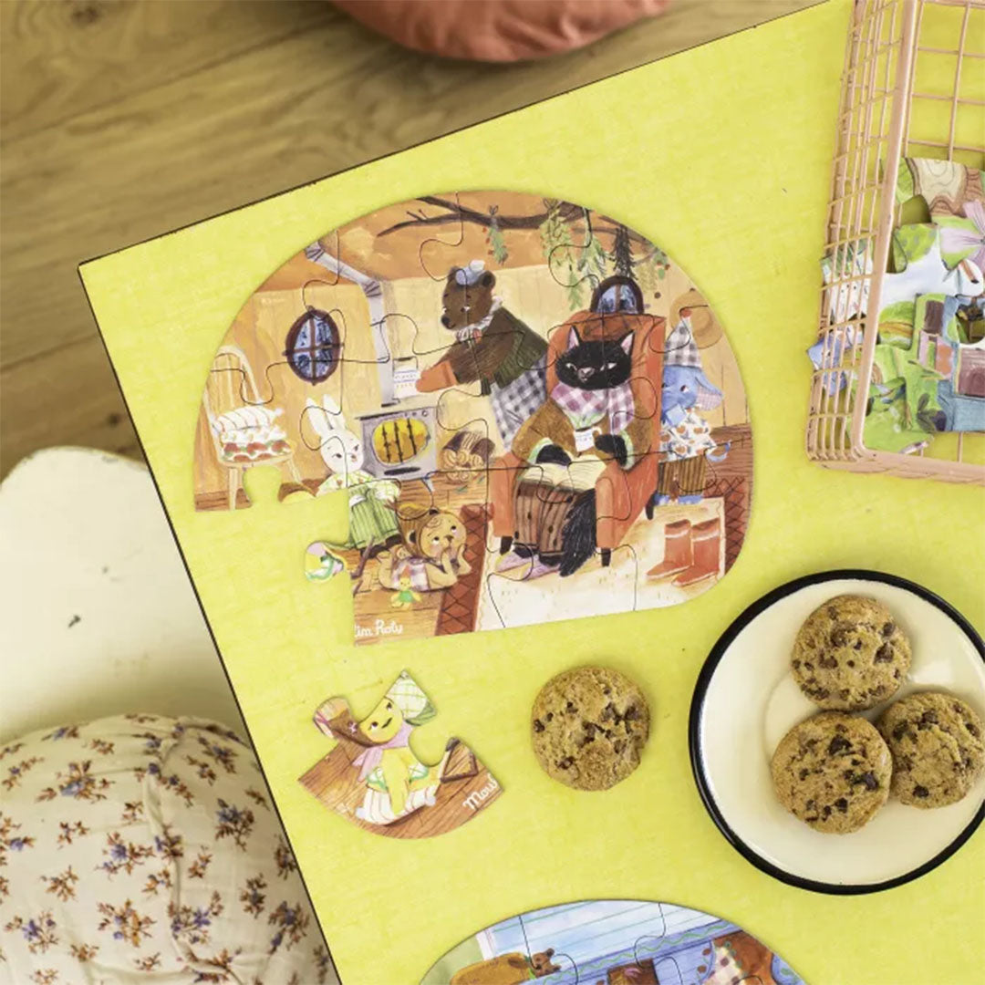 moulin roty puzzel les minouchkas - een mooie dag - 4x12st | 681440 | 3