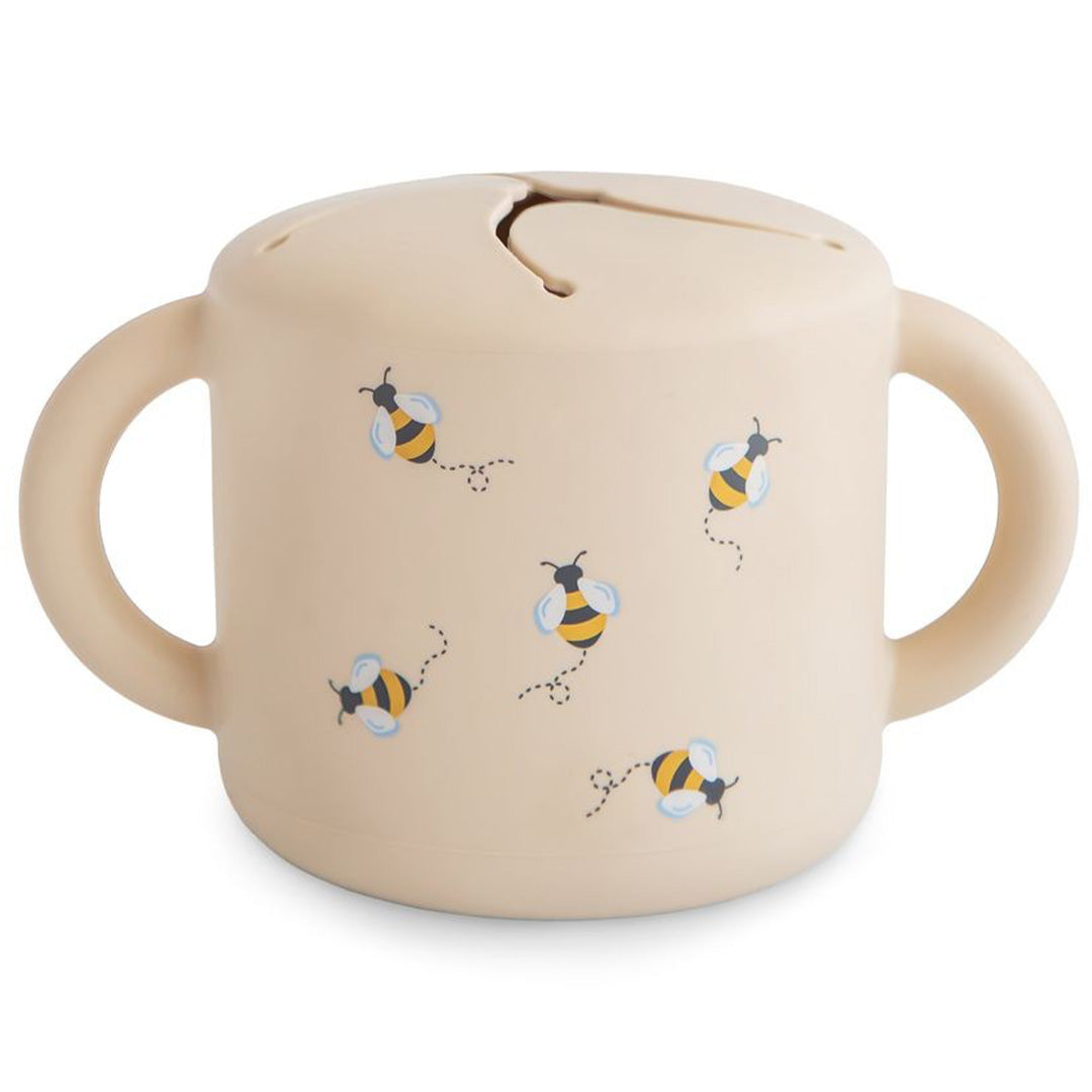 mushie tasse à collation en silicone - abeilles