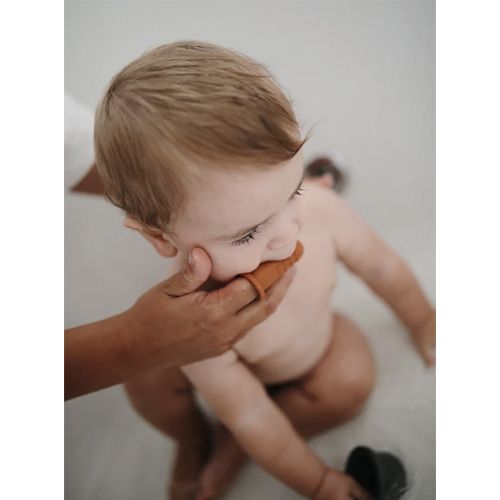 mushie babytandenborstels sand & blush - 2st | 70.013.01 | 1