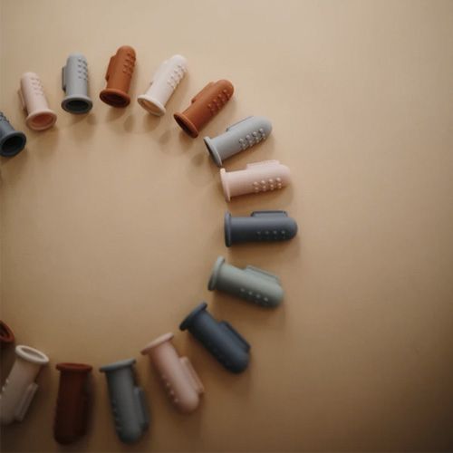 mushie babytandenborstels sand & clay - 2st | 70.013.02 | 5